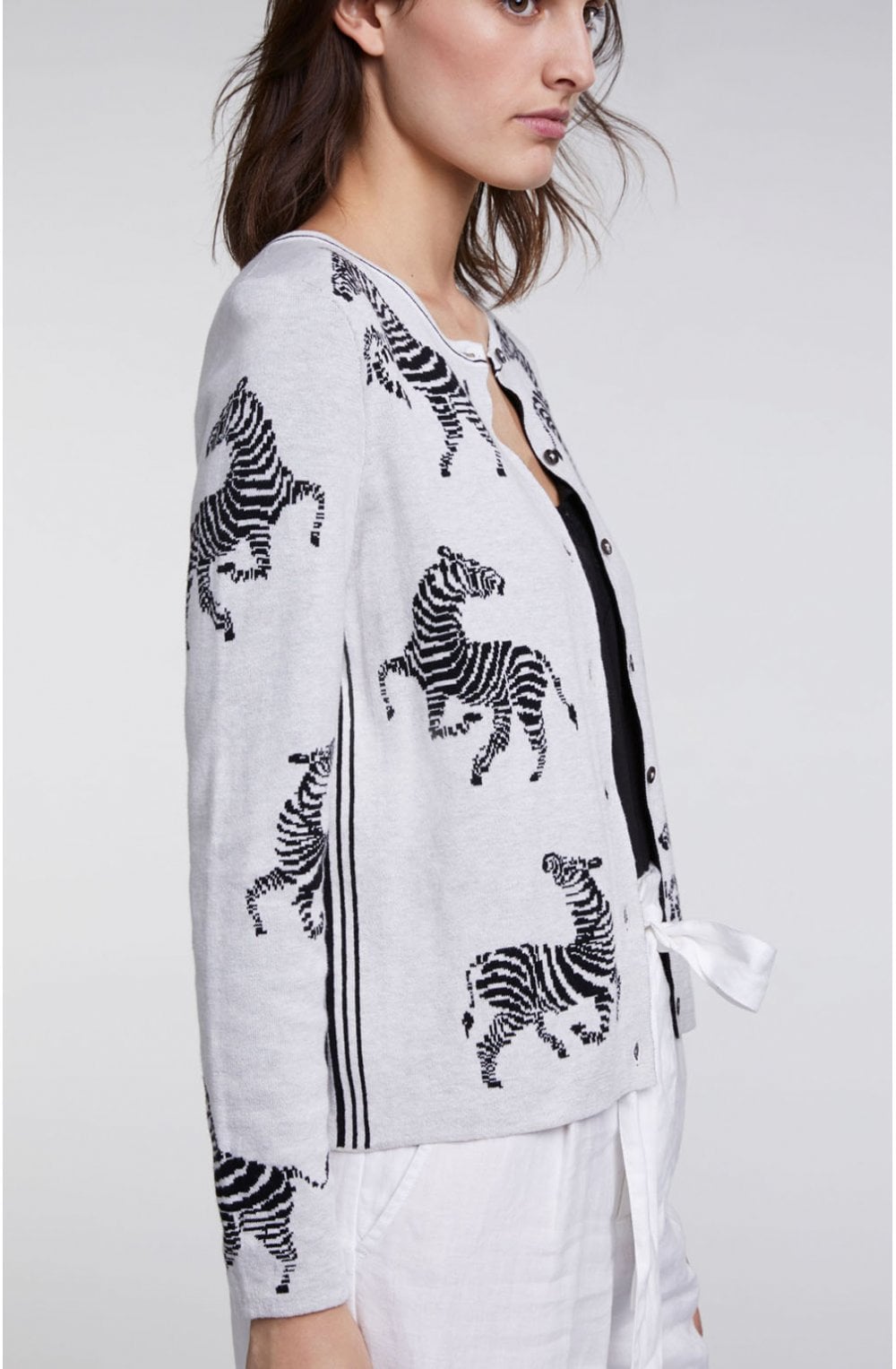 Zebra Design Cardigan