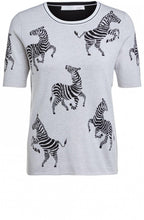 Zebra Design Knit Jumper