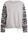 Zebra Print Detailed Jumper