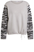 Zebra Print Detailed Jumper