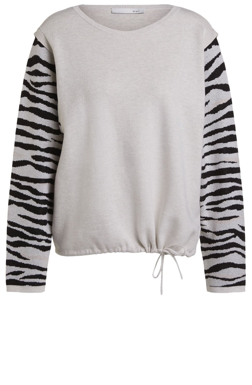 Zebra Print Detailed Jumper