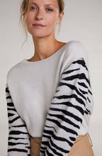 Zebra Print Detailed Jumper