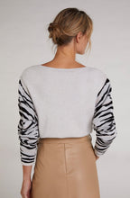 Zebra Print Detailed Jumper
