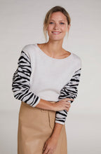 Zebra Print Detailed Jumper