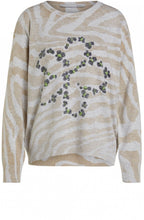Zebra Print Floral Design Jumper