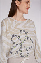 Zebra Print Floral Design Jumper