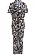 Zebra Print Jumpsuit