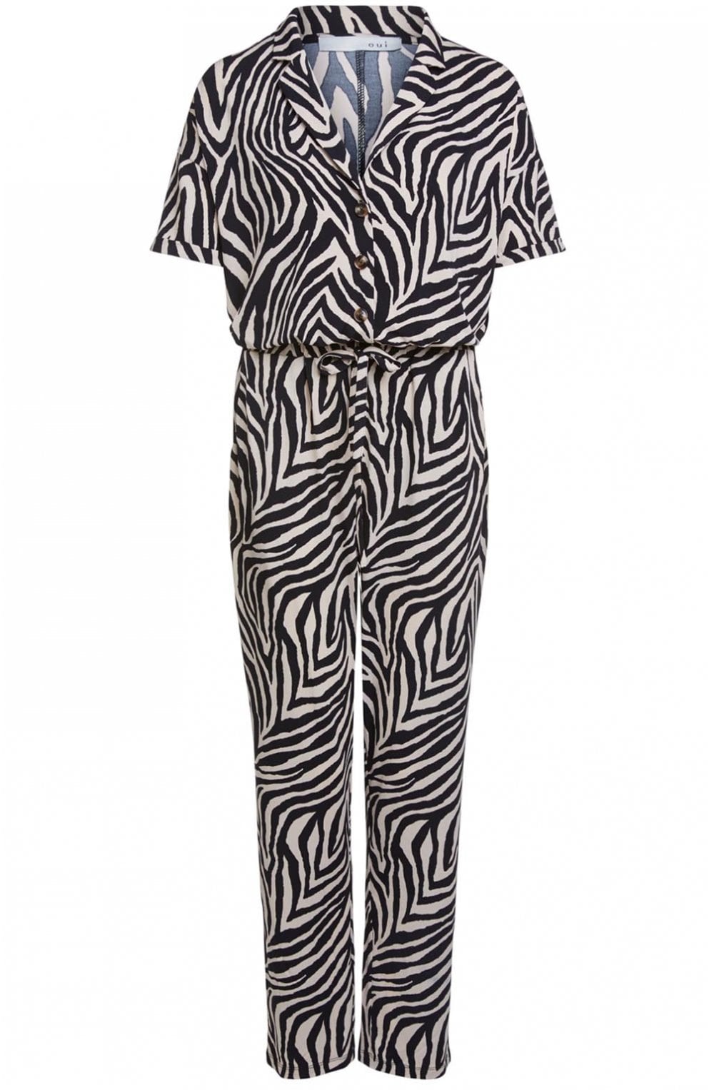 Zebra Print Jumpsuit
