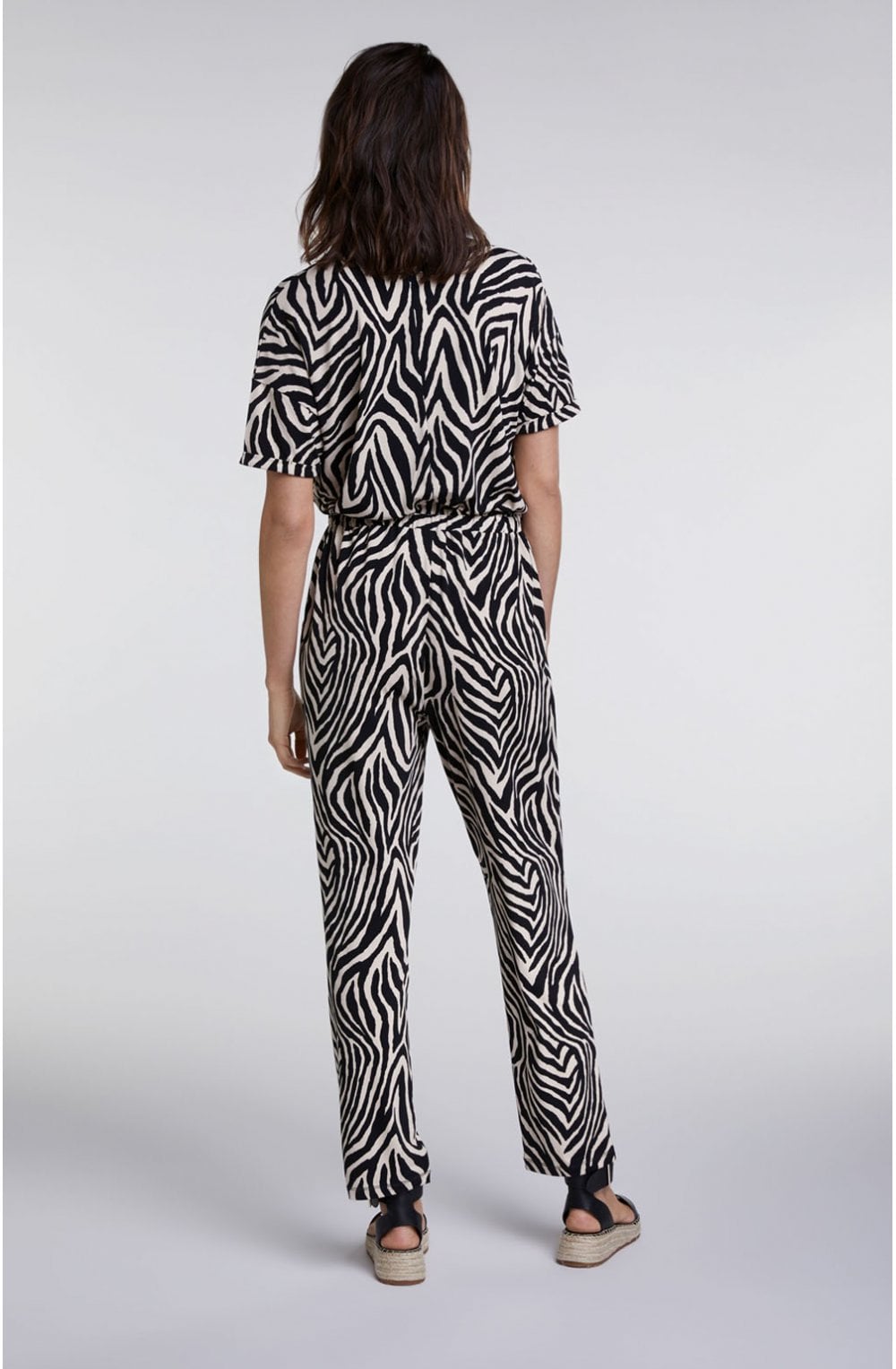 Zebra Print Jumpsuit