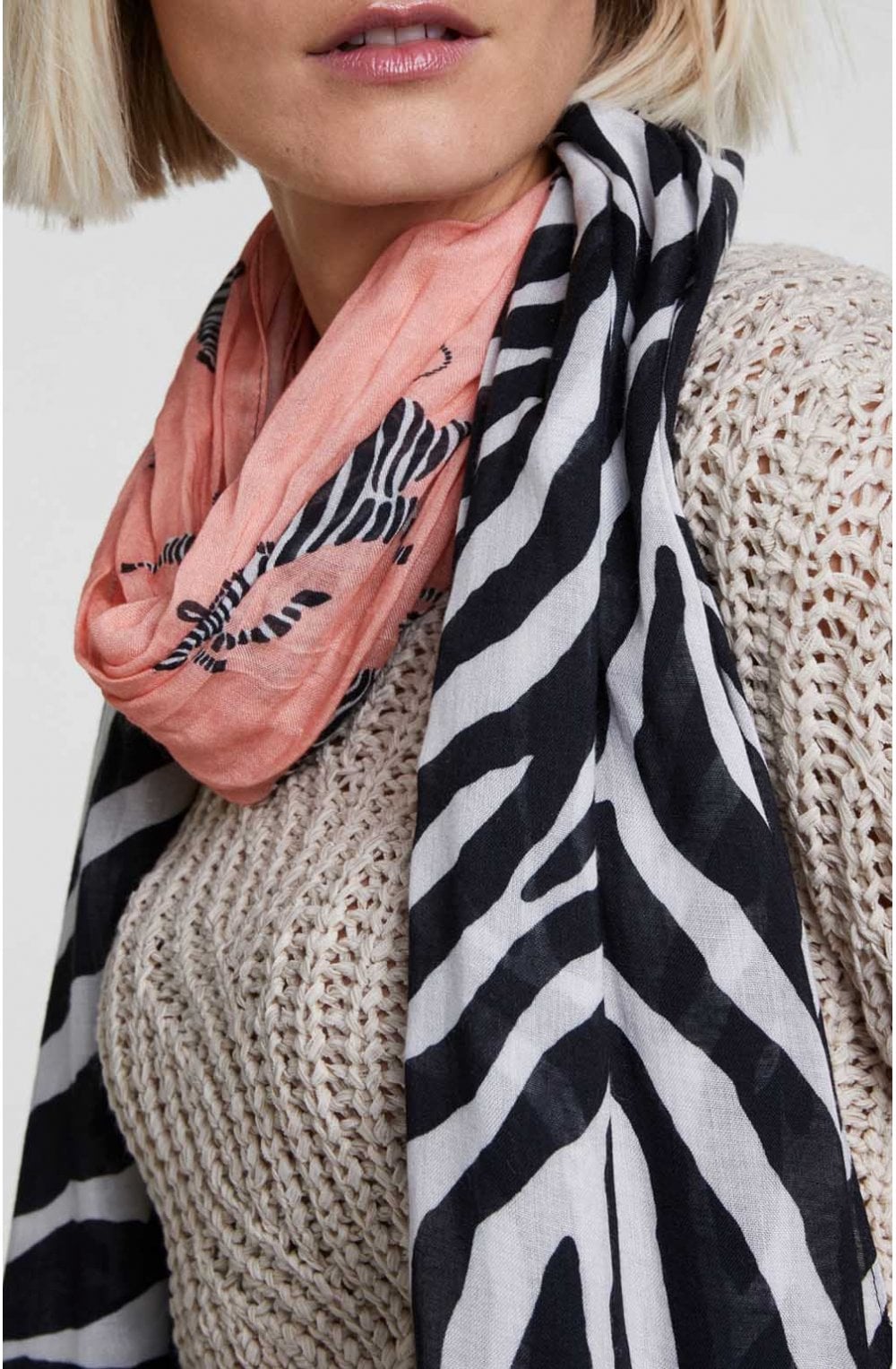 Zebra Print Scarf