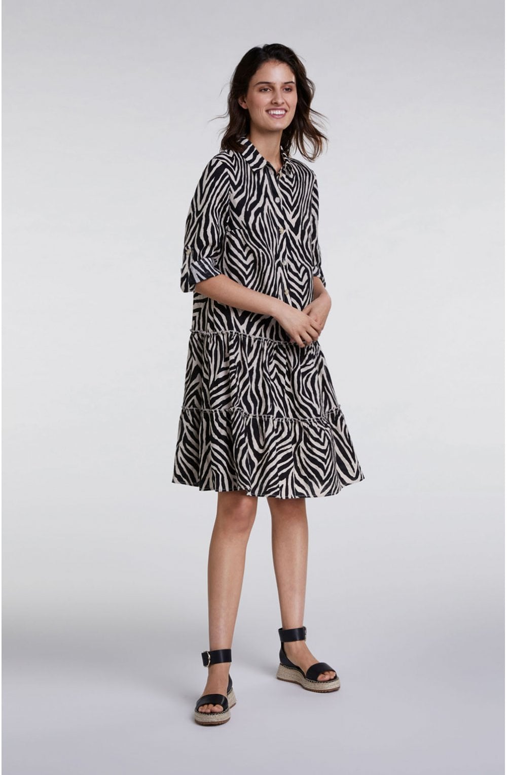 Zebra Print Swing Dress