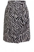 Zebra Print Wrap Skirt