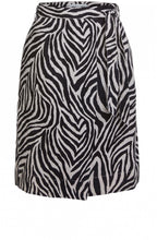 Zebra Print Wrap Skirt