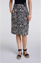 Zebra Print Wrap Skirt
