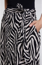 Zebra Print Wrap Skirt