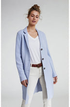 Zen Blue Boiled Wool Coat