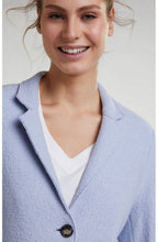 Zen Blue Boiled Wool Coat
