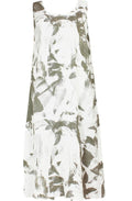Patterned Linen Dress