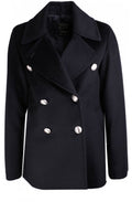 Black Military Style Coat