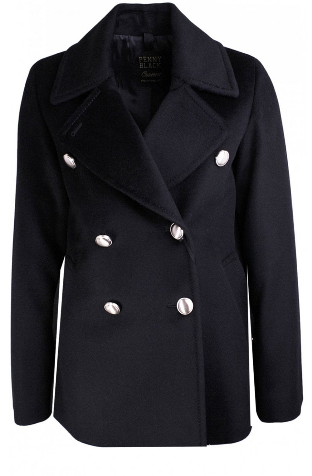 Black Military Style Coat