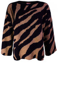 Black & Tan Patterned Jumper