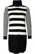 Obi Long Line Striped Dress