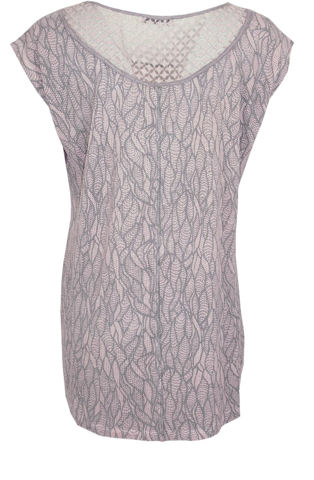 Pink Conrasting Back Top