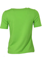 Pistachio green v neck t shirt