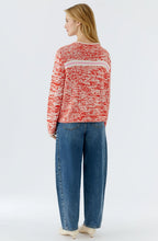 Red and White J'Adore Oui Tasseled Jumper