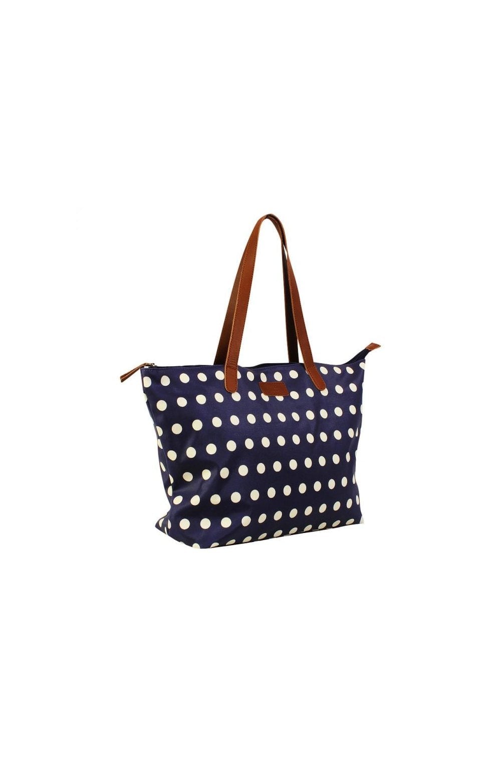 Navy Dotty Bag