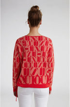 Red Oui Print Knit Jumper