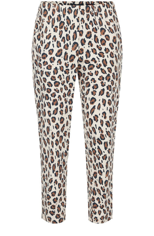 Bella Animal Print Ankle Grazer Trousers