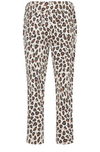 Bella Animal Print Ankle Grazer Trousers
