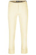 Bella Beige Ankle Grazer Trousers