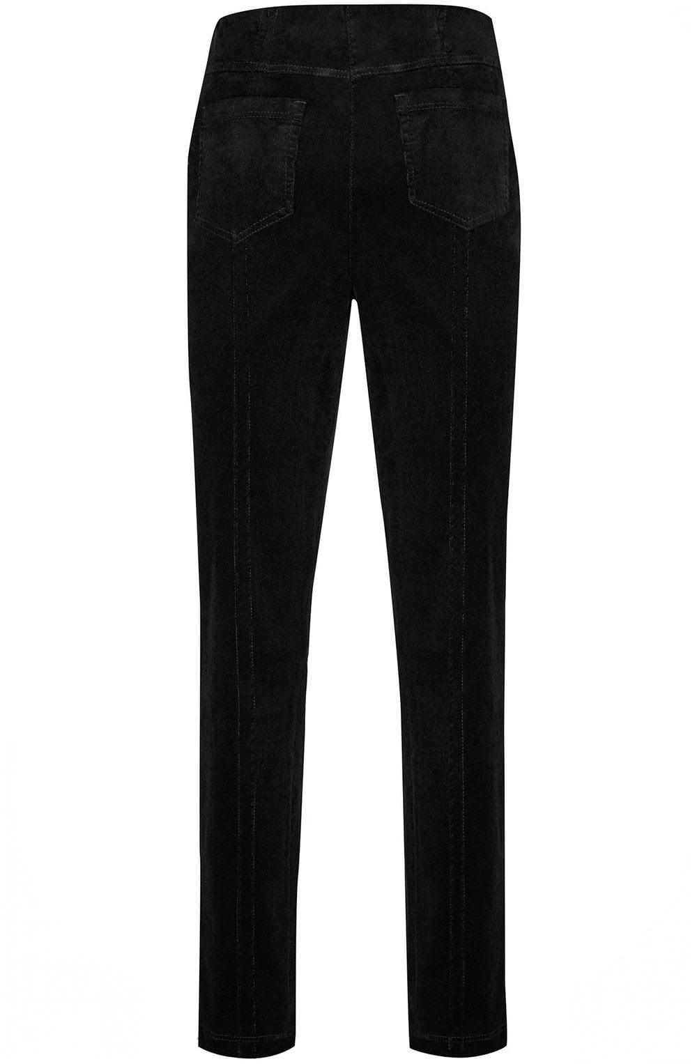 Bella Black Needlecord Trousers