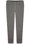 Bella Gold Houndstooth Velour Trousers