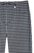 Bella Grey Houndstooth Velour Trousers