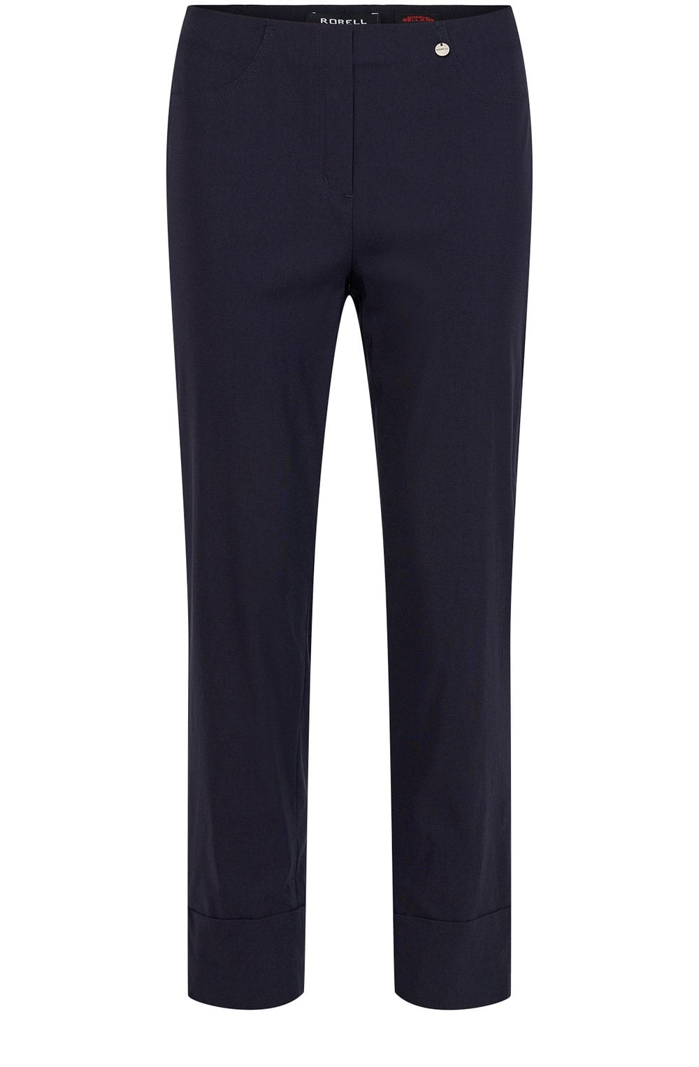 Bella Navy ankle grazer Trousers