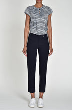 Bella Navy ankle grazer Trousers