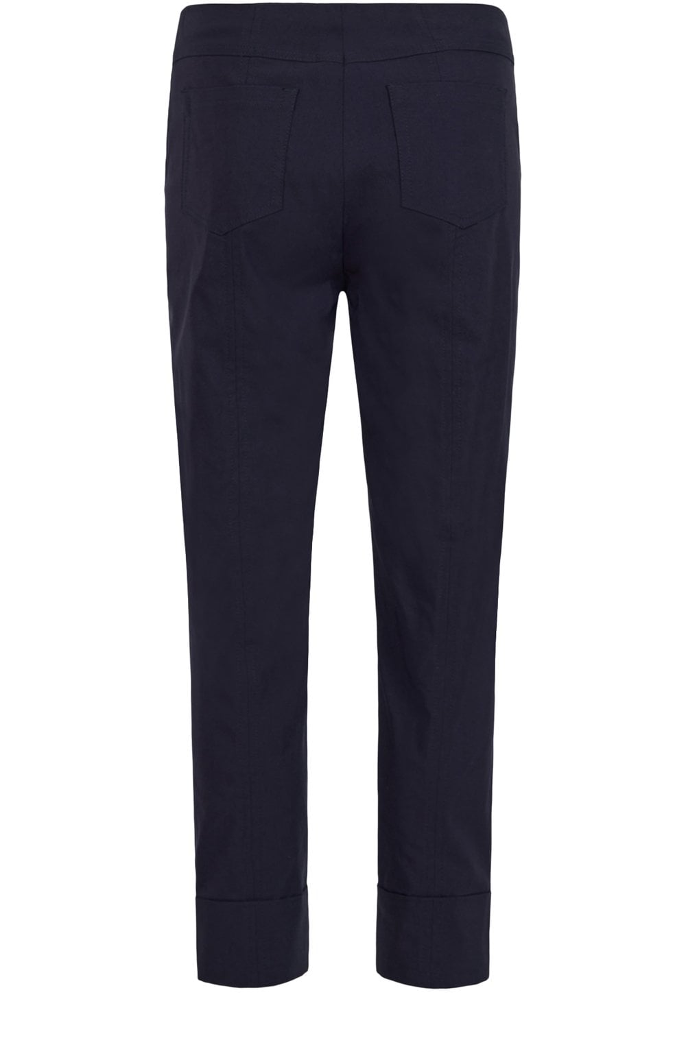 Bella Navy ankle grazer Trousers