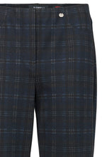 Bella navy Tartan Check Trousers