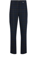 Bella Navy Tartan Check Trousers