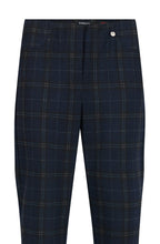 Bella Navy Tartan Check Trousers