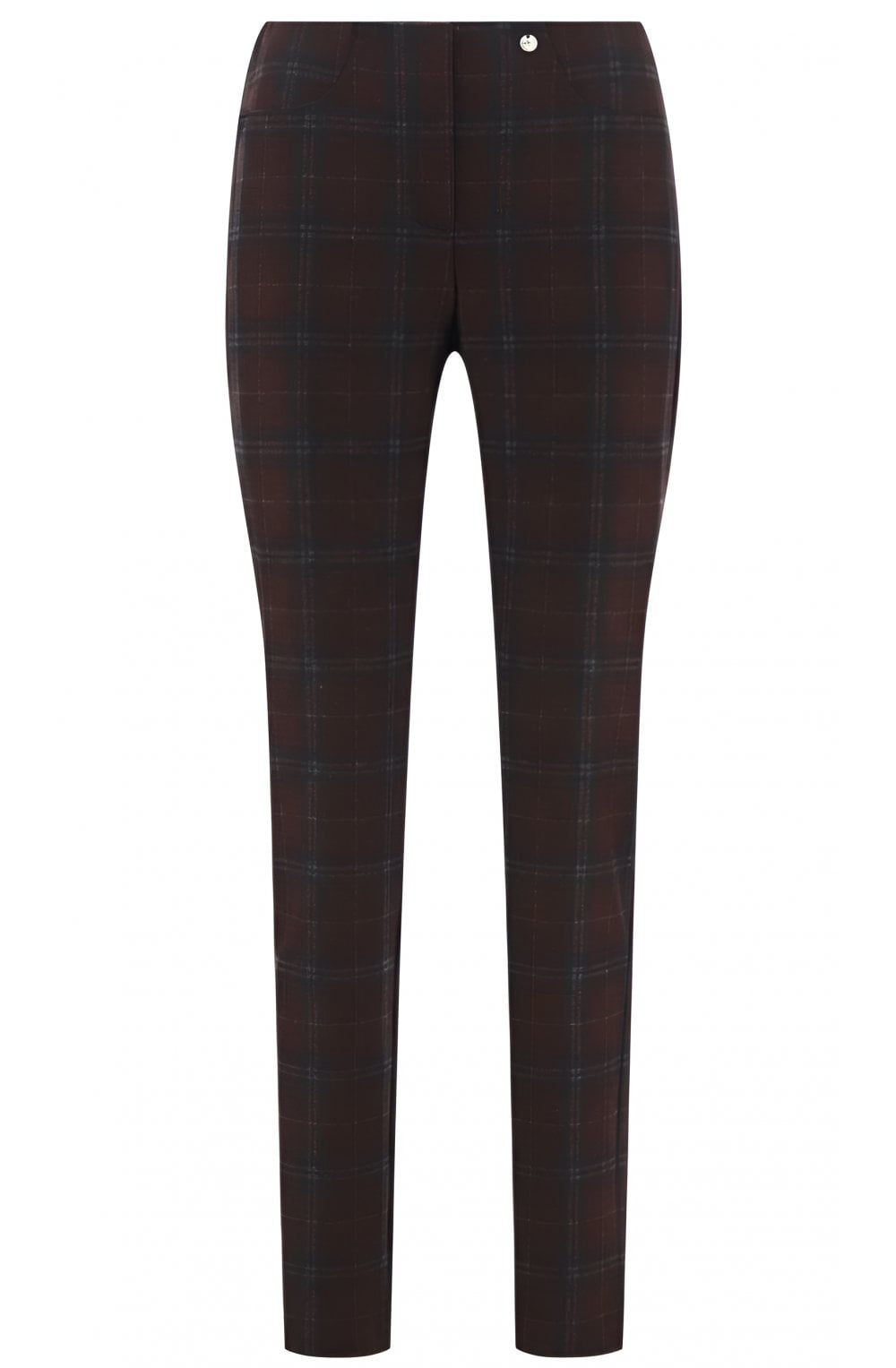 Bella Red Check Trousers