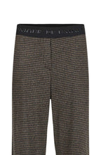 Britt Dark Brown Houndstooth Check Trouser