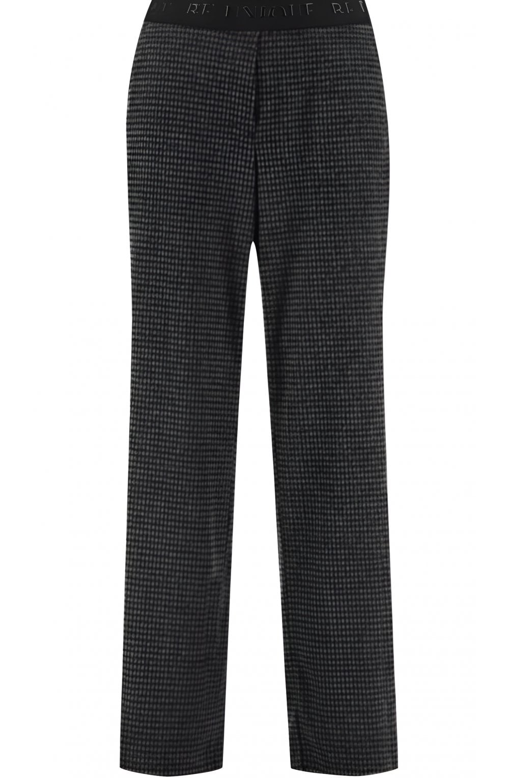 Britt Dark Grey Houndstooth Check Trouser