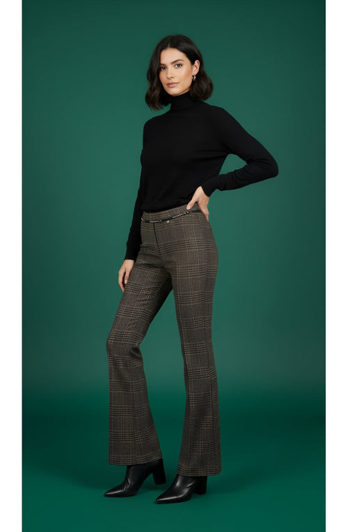 Joella Beaumont Check Kickflare Trousers