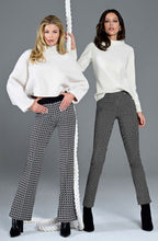 Joella Black and White Kickflare Trousers