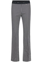 Joella Black and White Kickflare Trousers