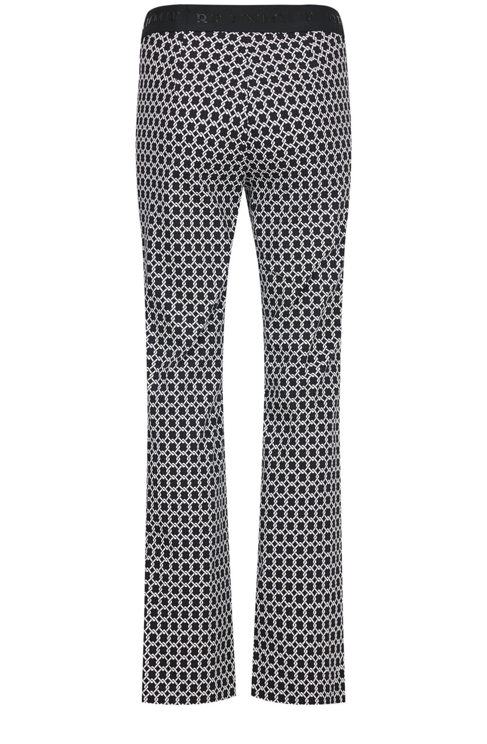 Joella Black and White Kickflare Trousers